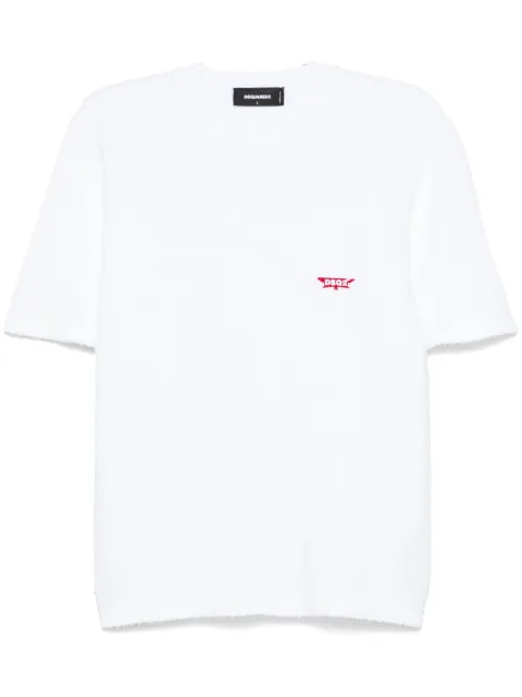 DSQUARED2 cloth-effect T-shirt White S71GU0726S25140