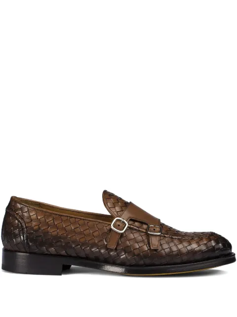 Doucal's leather double-buckle monk shoes Brown DU3412ORVNUY195TC00