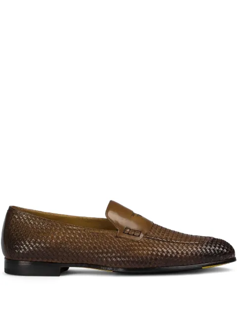 Doucal's woven leather loafers Brown DU3265PANNUF262TC00