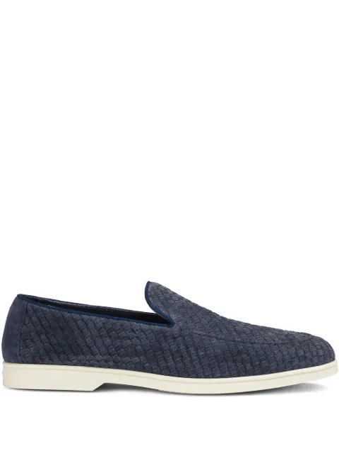 Doucal's suede loafers Blue DU3416NWMAUY261GB15
