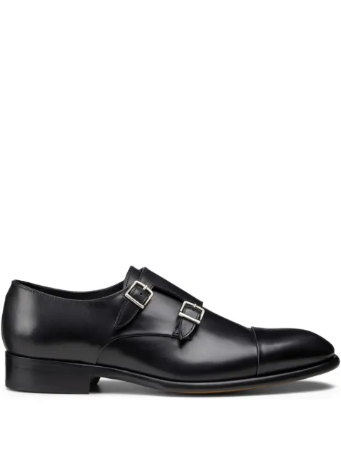Doucal's double-buckle leather shoes Black DU2743BERNUF159NN00