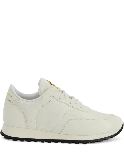 Giuseppe Zanotti Jimi crocodile-effect leather sneakers White I160018K30
