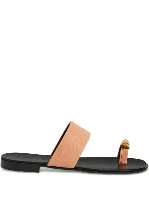 Giuseppe Zanotti Norbert leather toe-loop sandals Pink IU10060K03