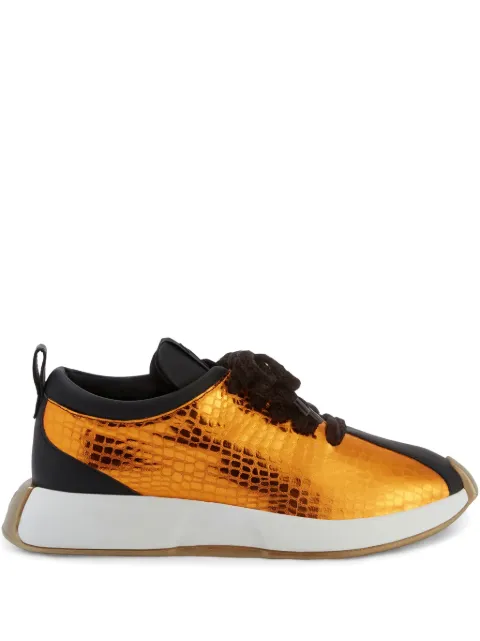 Giuseppe Zanotti Giuseppe Zanotti Ferox lace-up low-top sneakers Orange RU10047K15