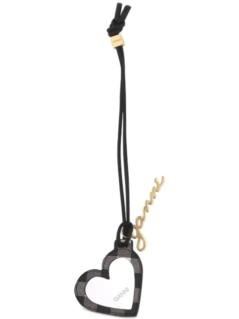 GANNI Bou Heart mirror Black A6762