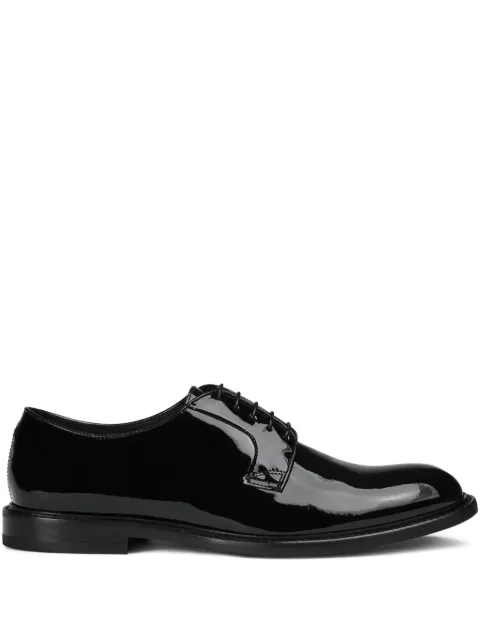 Doucal's leather lace-up derby shoes Black DU3421THOMUF018NN00