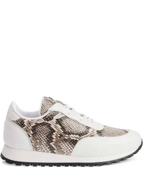 Giuseppe Zanotti Jim snakeskin leather sneakers Neutrals IU10057K60
