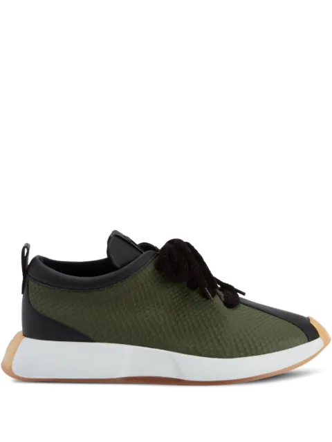 Giuseppe Zanotti textured sneakers Green RU10047K22