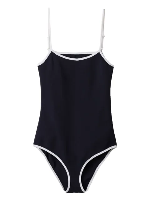 Miu Miu open-back swimsuit Blue MMV266SOOO14SJ