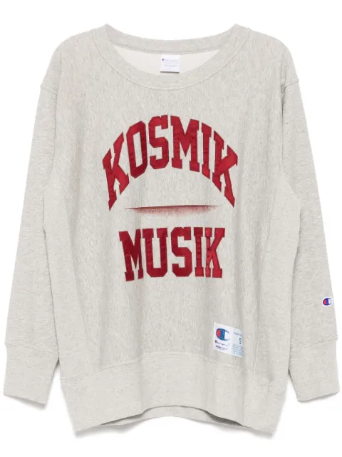 Undercover slogan print sweater Grey UC1E48092