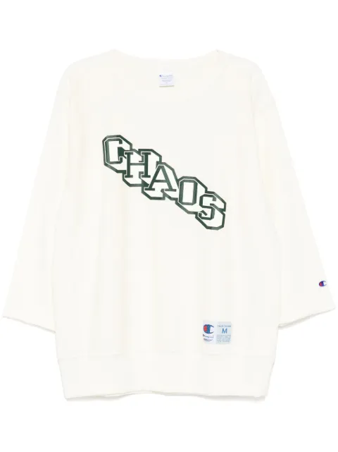 Undercover slogan print sweatshirt Neutrals UC1E48102