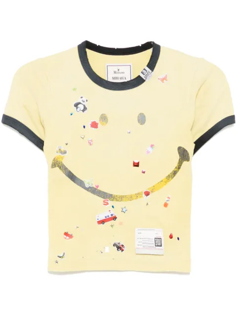 Maison MIHARA YASUHIRO graphic print T-shirt Yellow B14TS602