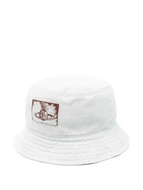 Vivienne Westwood Orb-patch bucket hat Blue 81020009W016E