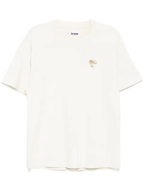 izzue logo-print T-shirt Neutrals N1117S5