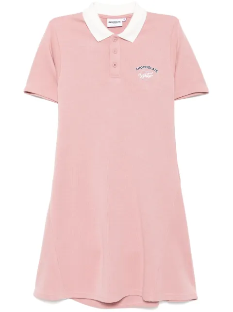 CHOCOOLATE logo-embroidered dress Pink DSL1907XS