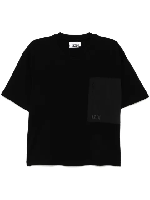 izzue embossed-logo t-shirt Black L1178S5