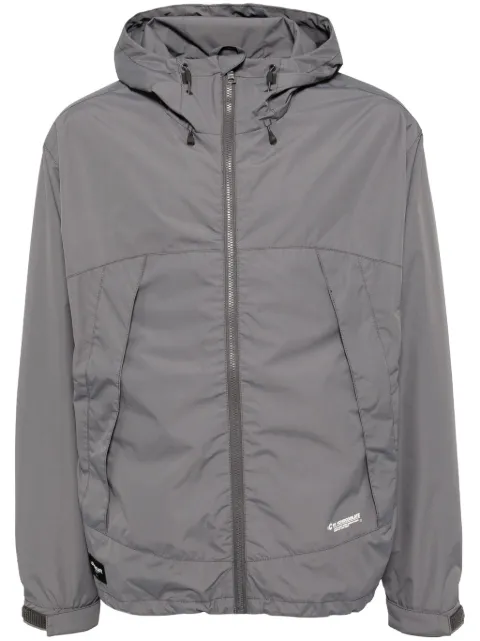 CHOCOOLATE hooded zip-up windbreaker Grey LJC7011XS