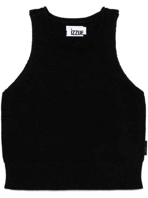 izzue knitted tank top Black C4101S5