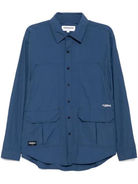CHOCOOLATE logo-print shirt Blue STC8411XS