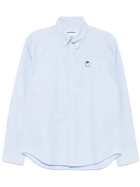 CHOCOOLATE logo-patch shirt Blue STC8413XS