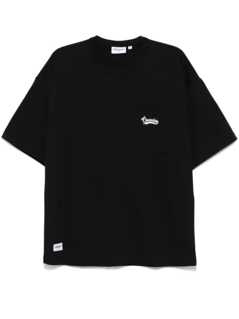 CHOCOOLATE logo-embroidered T-shirt Black TEC1086XS