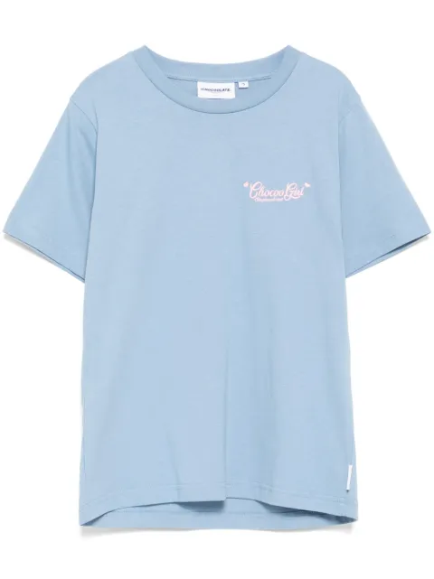 CHOCOOLATE logo-embroidered T-shirt Blue TEL1918XS