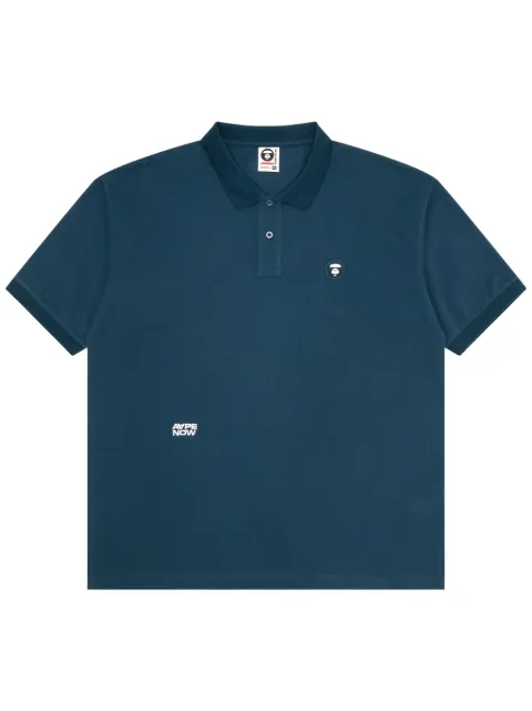 AAPE BY *A BATHING APE® cotton polo shirt Blue AAPPOM1609XXO