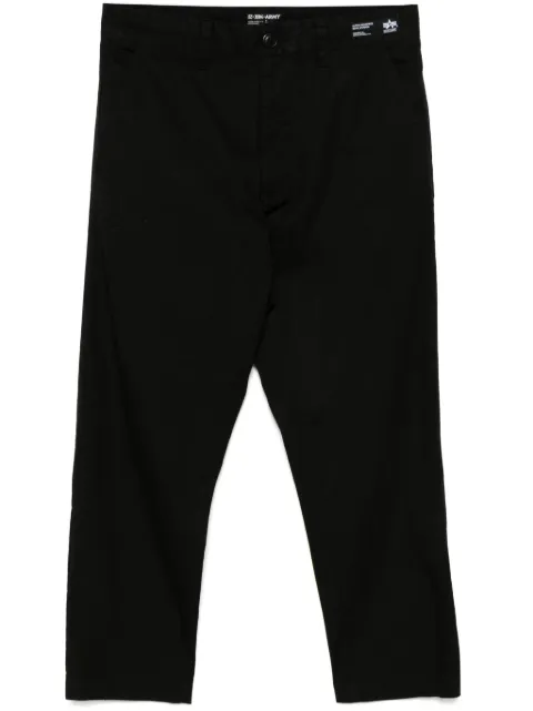 izzue logo-embroidered trousers Black X6126S5