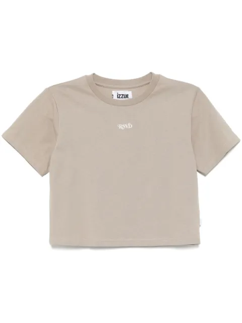 izzue embroidered T-shirt Neutrals J1145S5
