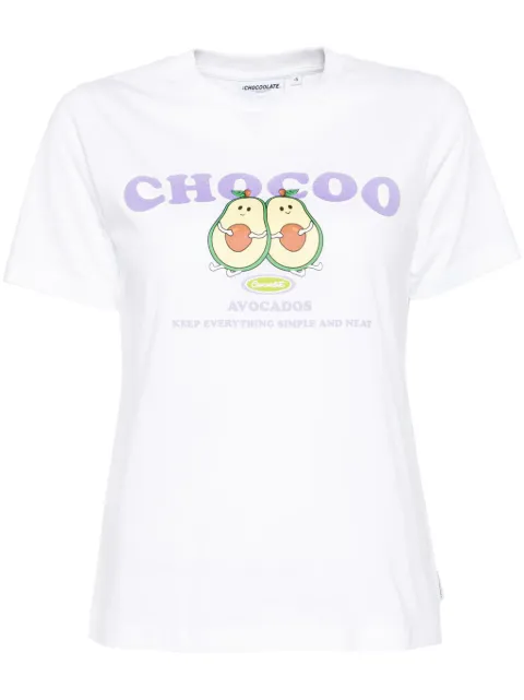 CHOCOOLATE graphic-print T-shirt White TEL1923XS