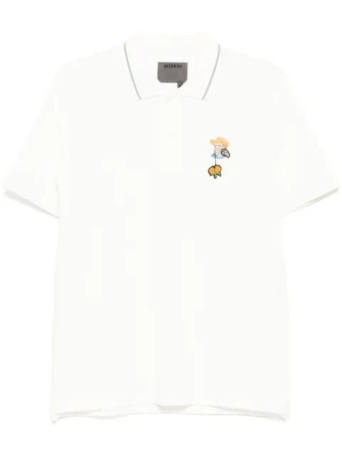 Musium Div. embroidered polo shirt White MMUPOM00783X