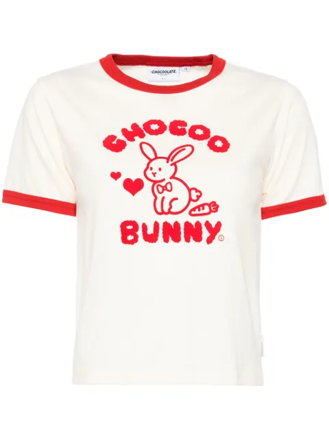 CHOCOOLATE graphic-print T-shirt White TEL1914XS