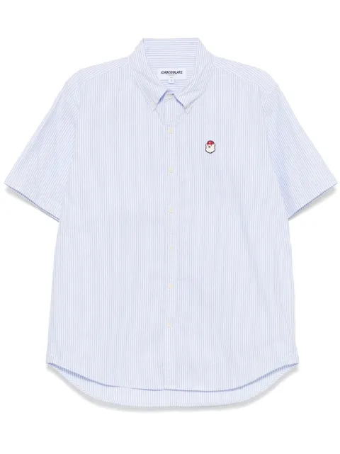 CHOCOOLATE striped shirt Blue SRC8424AS