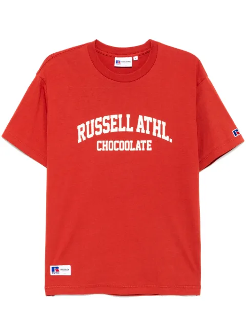 CHOCOOLATE logo-print T-shirt Red TEX1045XS