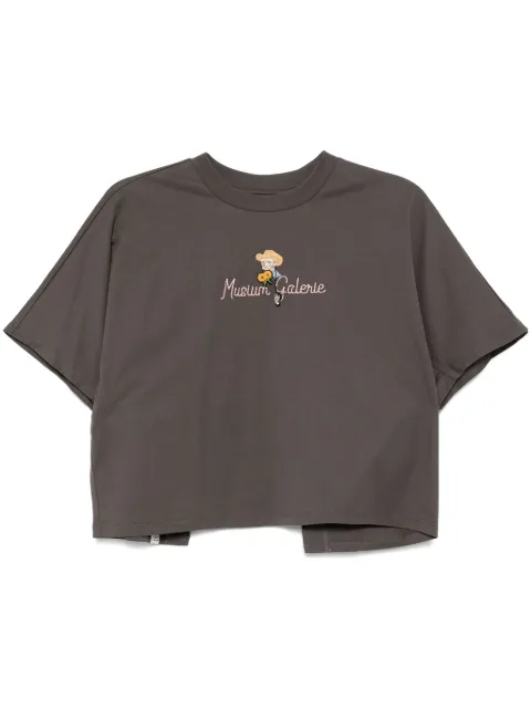 Musium Div. bead-embellished T-shirt Grey MMUTEW00849X