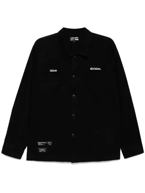 izzue logo-embroidered shirt Black R8123S5