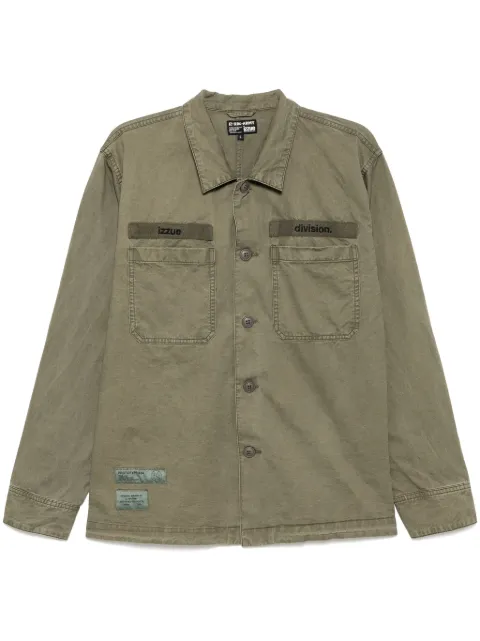izzue logo-embroidered shirt Green R8123S5