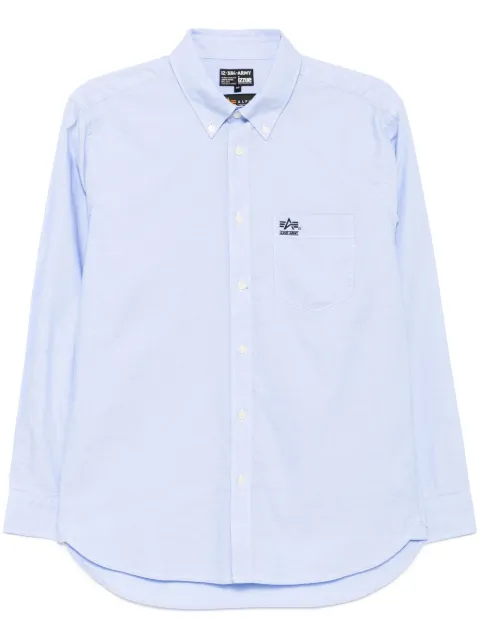 izzue logo-embroidered shirt Blue X8124S5
