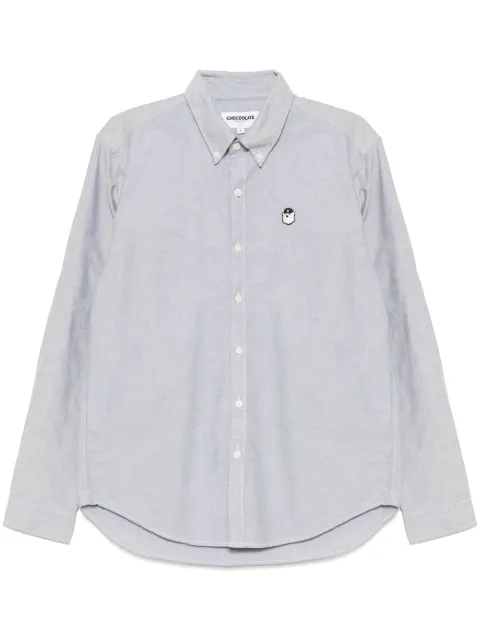 CHOCOOLATE logo-patch shirt Black STC8413XS