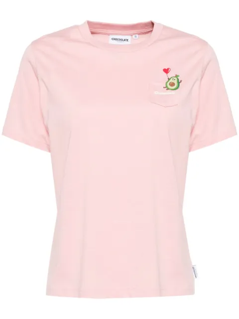 CHOCOOLATE Avocado-motif T-shirt Pink TEL1920XS