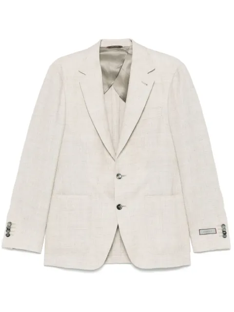Canali single-breasted blazer Neutrals 20272CF02004