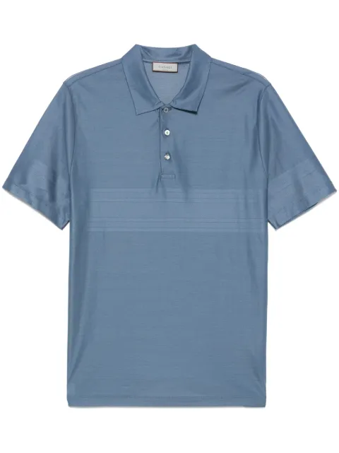 Canali cotton polo shirt Blue T0238MJ02242