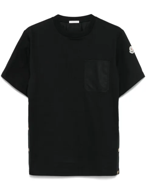 Moncler patch-pocket cotton T-shirt Black K10938C0002089A4U