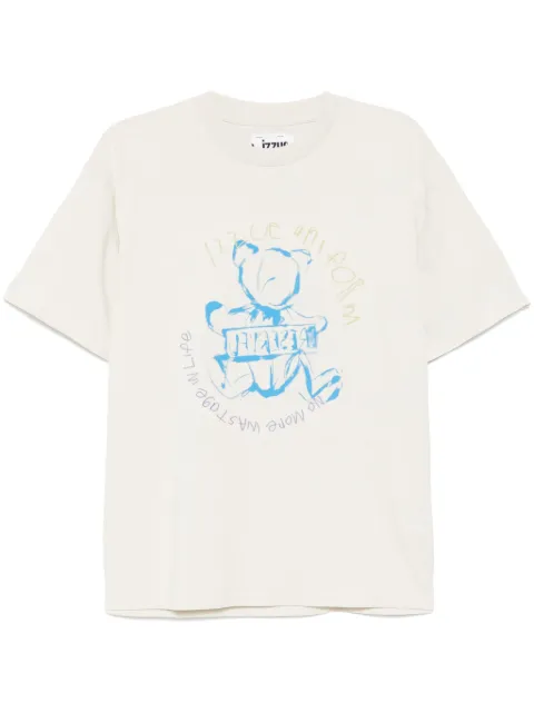 izzue graphic-print t-shirt Grey N1115S5