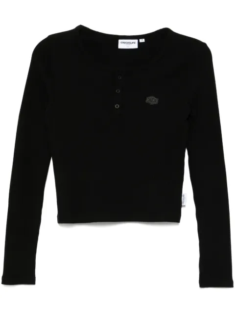 CHOCOOLATE logo-patch T-shirt Black LTL1910XS