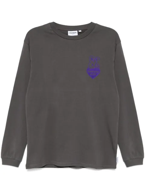 CHOCOOLATE rabbit graphic long-sleeved T-shirt Grey LTL1909XS
