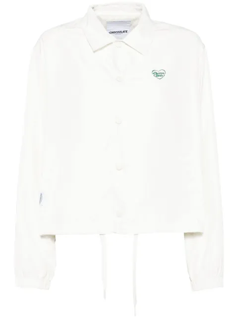 CHOCOOLATE logo-print jacket White LJL7899XS