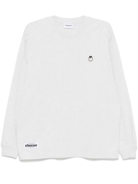 CHOCOOLATE logo-patch T-shirt Grey LTC1058XS4