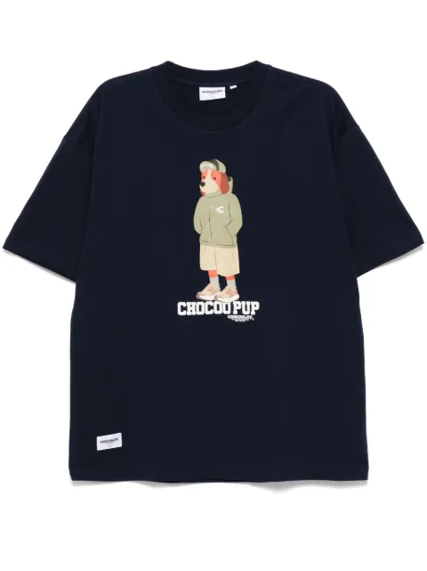 CHOCOOLATE graphic-print T-shirt Blue TEC1052XS4