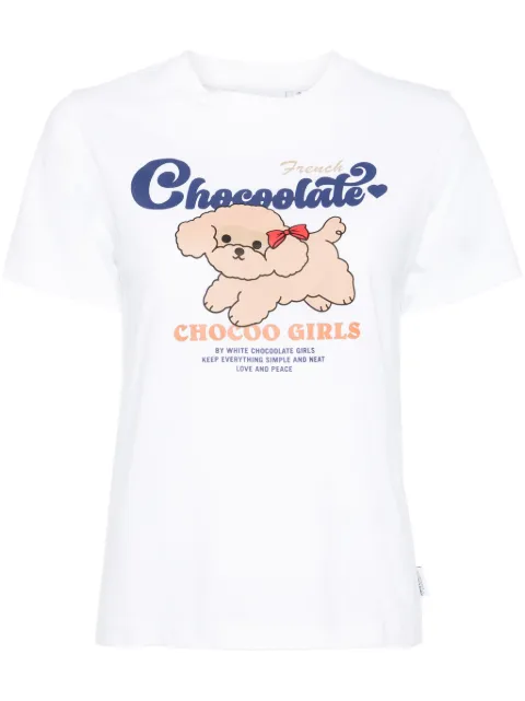 CHOCOOLATE graphic-print T-shirt White TEL1960XS